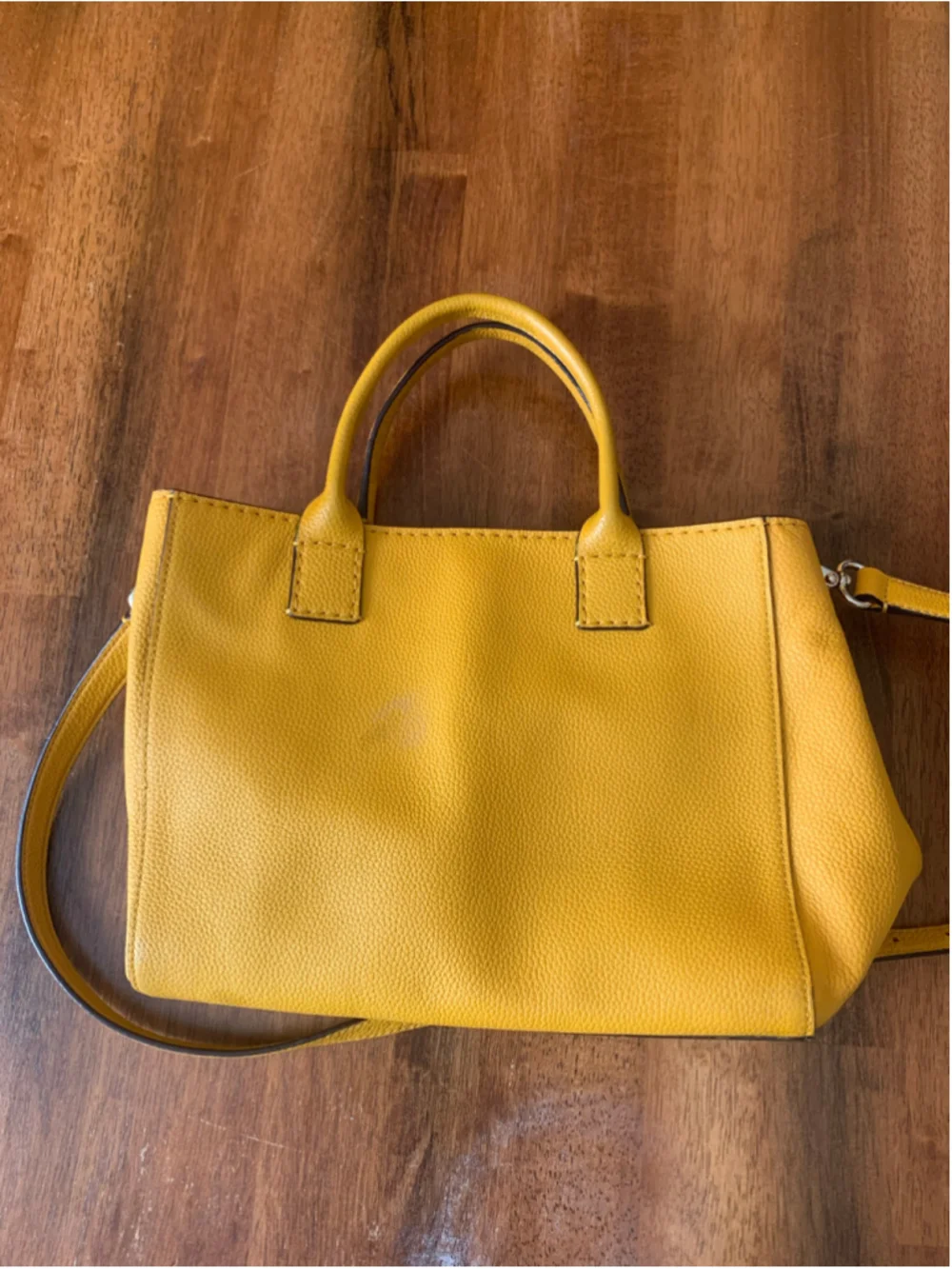 Kate Spade Margaux Saffron Yellow Satchel – Pebbled Leather Crossbody Tote